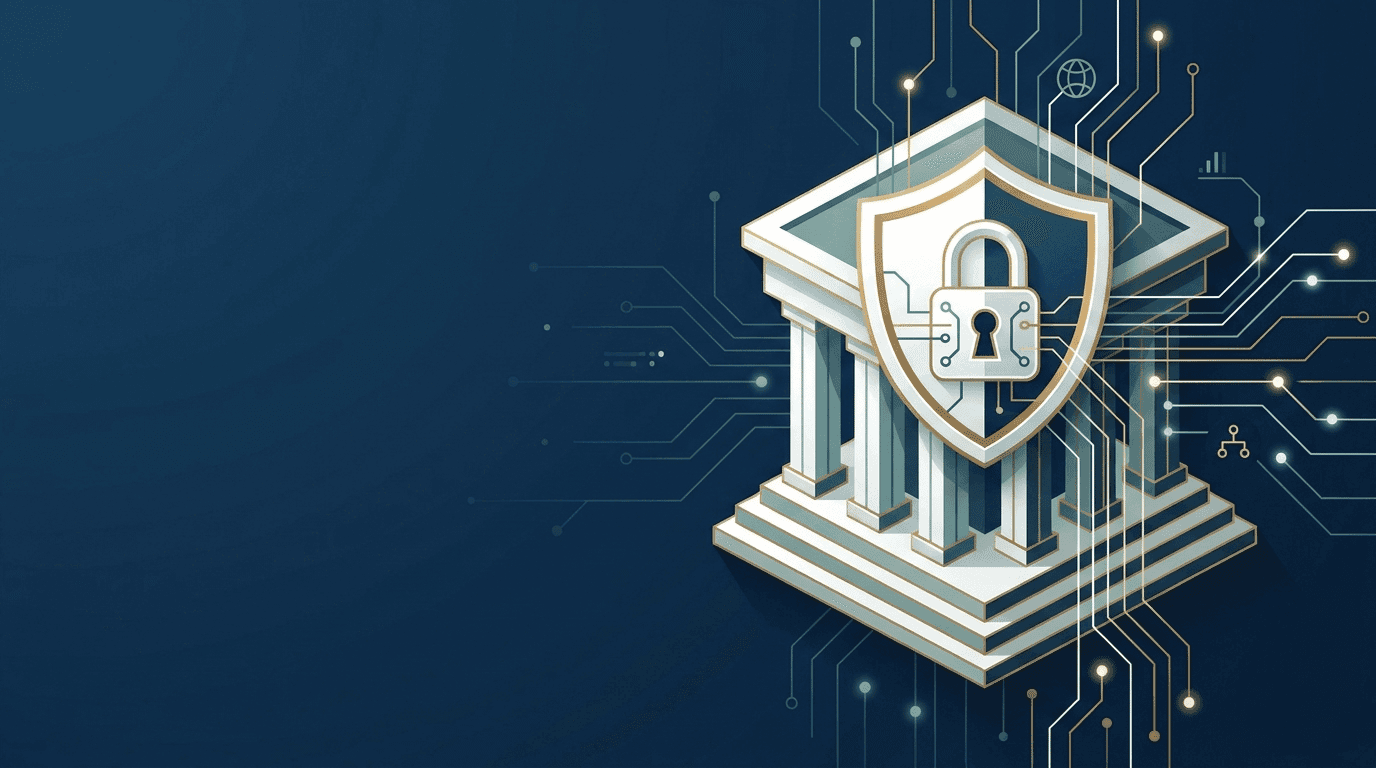 Cyber security controls protecting a bank's systems, representing the RBI cyber security framework for banks and NBFCs